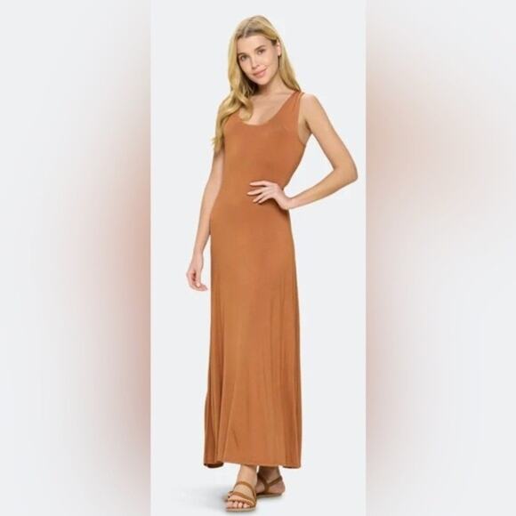 NWT West Kei Maxi Dress Racerback Deep Spice Size Small - Picture 1 of 4